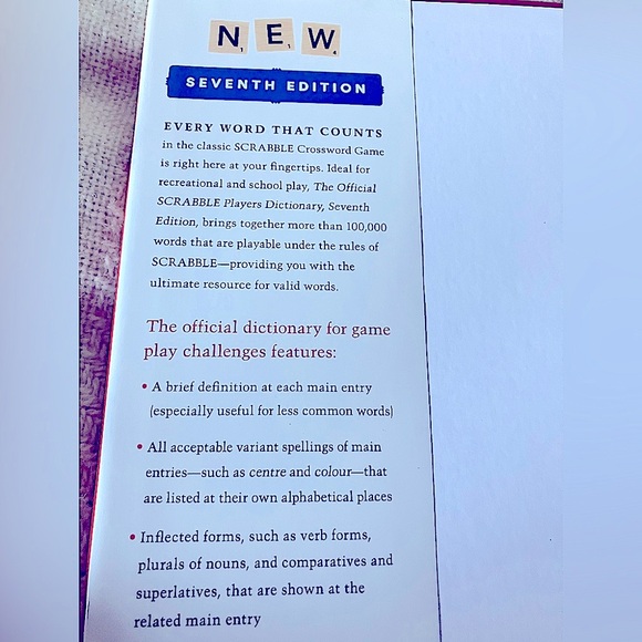Merriam-Webster Official Scrabble Players
Dictionary 7th Edition - Picture 3 of 4